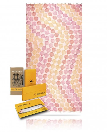 Палантин Унисекс HAND.W40-FEUILLE/ROSE